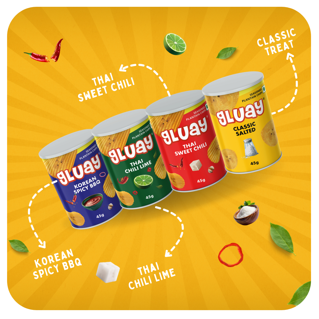 Gluay Tropical Heat Pack | 45g x 4 Can Pack